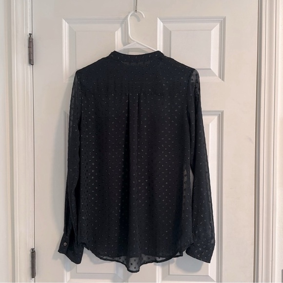 Abercrombie & Fitch Dot Metallic Button Down Blouse size S - Picture 11 of 13